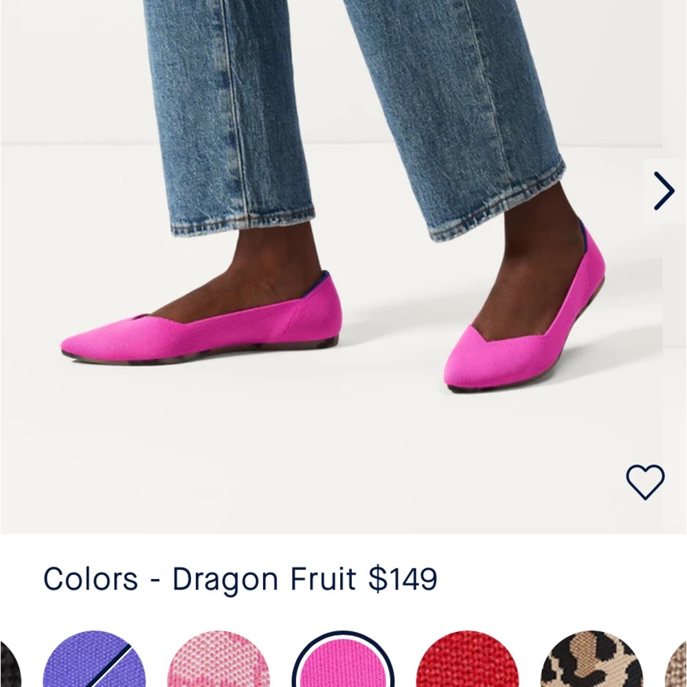Pink Dragon Fruit Maybe Rothy’s ”The Point” Flats